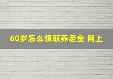 60岁怎么领取养老金 网上